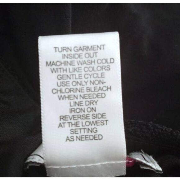 TRIXXI BLACK CROCHET & BLACK & WHITE CHEVERON PRINT DRESS SZ.L EUC. - Picture 7 of 7